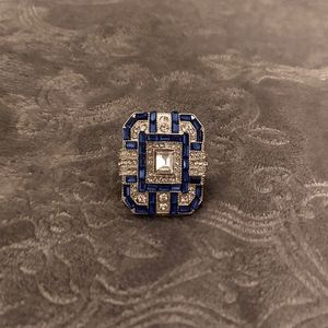 Beautiful Blue and Silver Ring